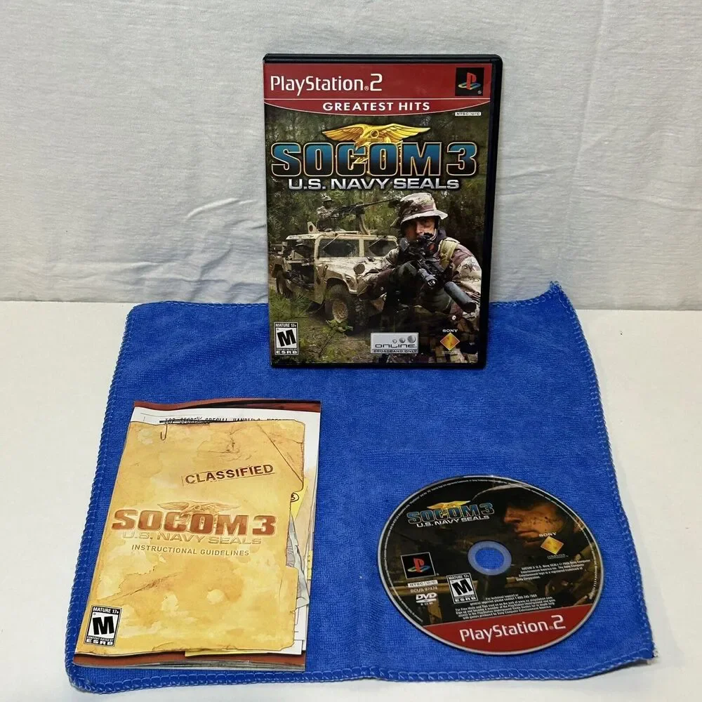 SOCOM 3: U.S. Navy SEALs (Sony PlayStation 2, 2005) CIB